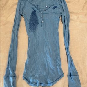 Free People long sleeve henley, worn once